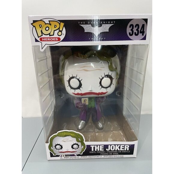 Funko Other - Funko Pop Heroes The Joker 334 Dark Knight Trilogy Vinyl Figure 10” Jumbo New